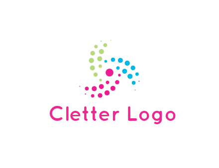 swirl colorful dotted pattern