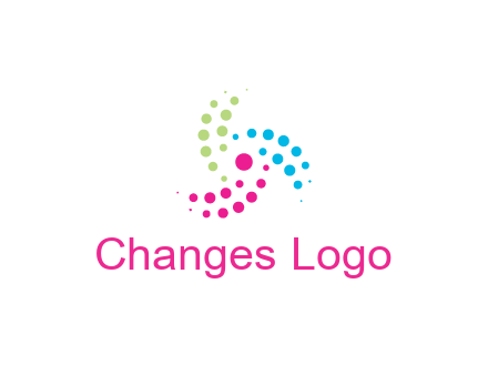 swirl colorful dotted pattern