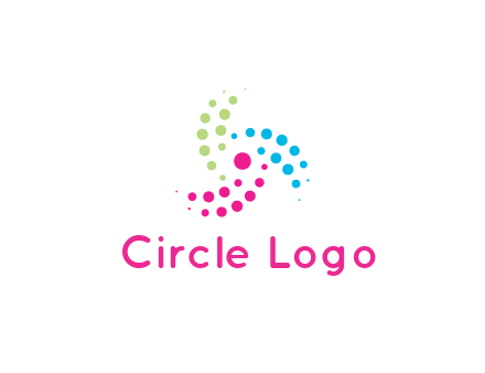 swirl colorful dotted pattern