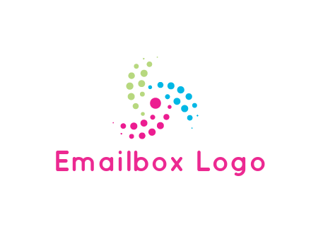 swirl colorful dotted pattern
