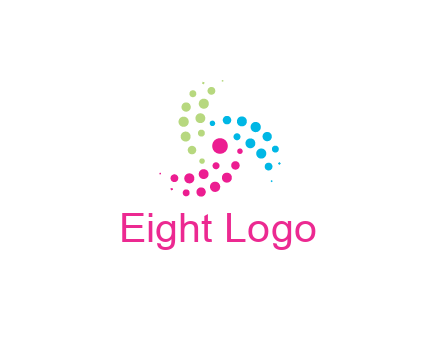 swirl colorful dotted pattern