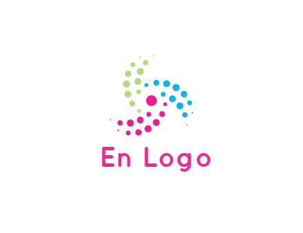 swirl colorful dotted pattern