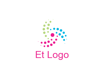 swirl colorful dotted pattern