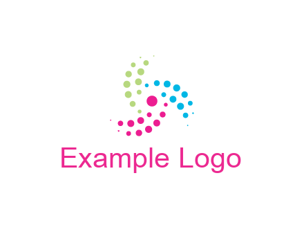 swirl colorful dotted pattern