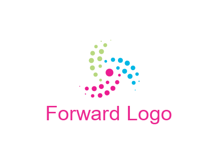 swirl colorful dotted pattern