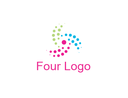 swirl colorful dotted pattern