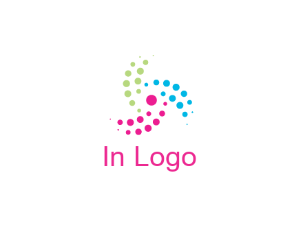 swirl colorful dotted pattern