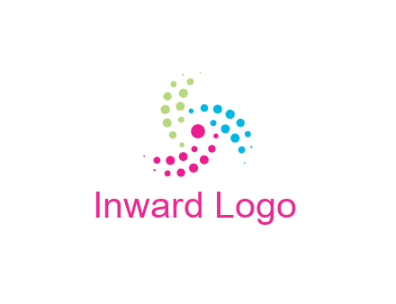 swirl colorful dotted pattern