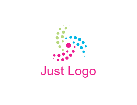 swirl colorful dotted pattern
