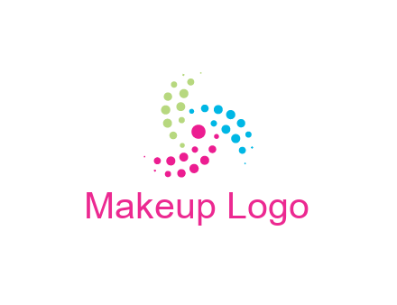 swirl colorful dotted pattern