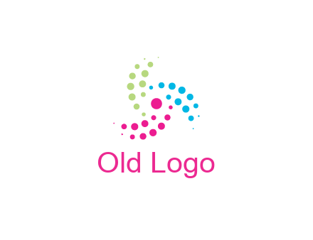 swirl colorful dotted pattern