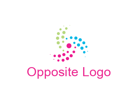 swirl colorful dotted pattern