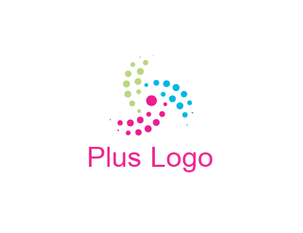 swirl colorful dotted pattern
