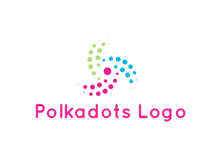 swirl colorful dotted pattern
