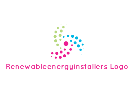 swirl colorful dotted pattern