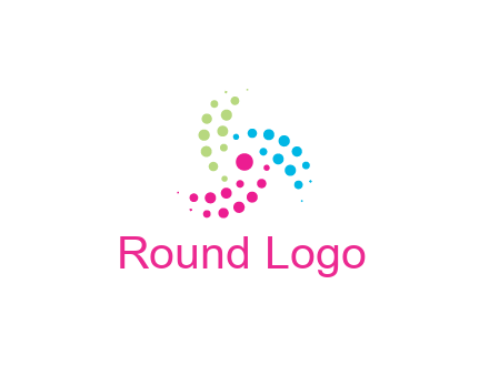 swirl colorful dotted pattern