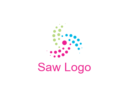 swirl colorful dotted pattern