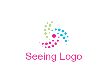 swirl colorful dotted pattern