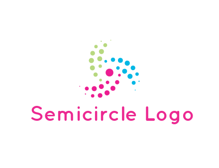 swirl colorful dotted pattern