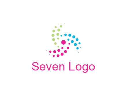 swirl colorful dotted pattern