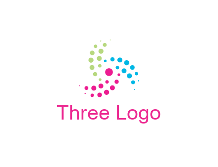 swirl colorful dotted pattern