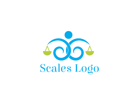 abstract figure with swirls and balance