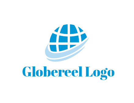 globe with swooshes