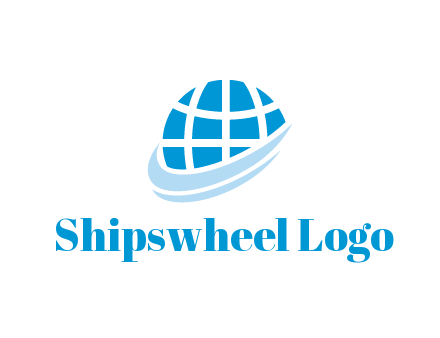 globe with swooshes