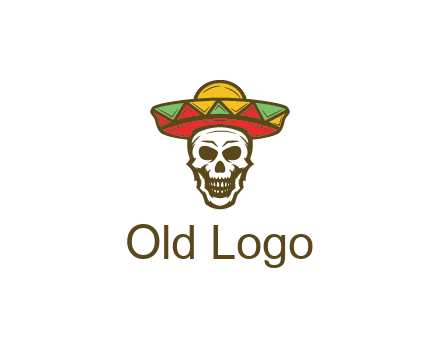 skull wearing sombrero