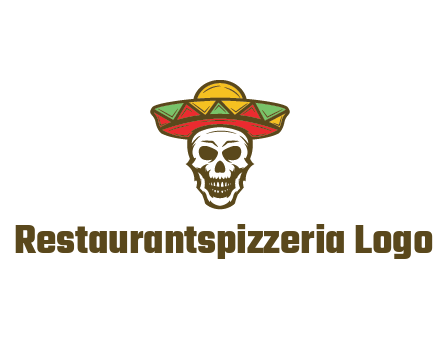 skull wearing sombrero