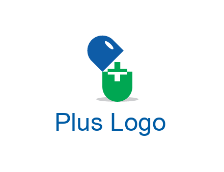 two toned first aid sign in pill