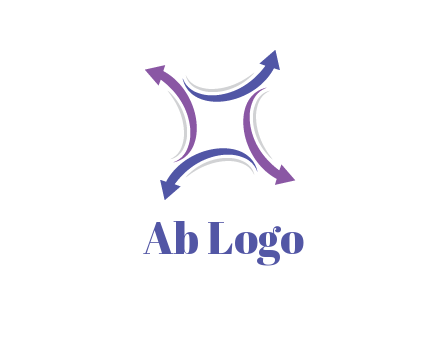 swoosh arrows forming square