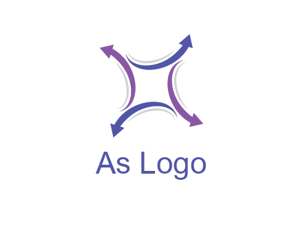 swoosh arrows forming square