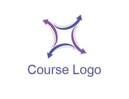 swoosh arrows forming square