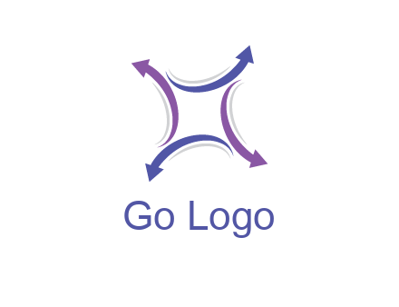 swoosh arrows forming square