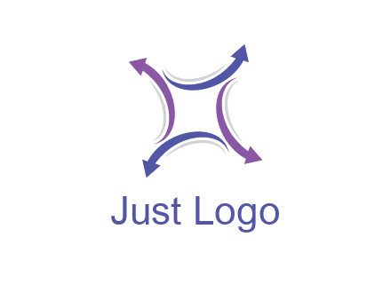 swoosh arrows forming square
