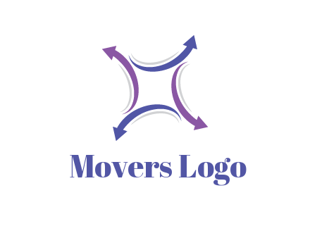 swoosh arrows forming square