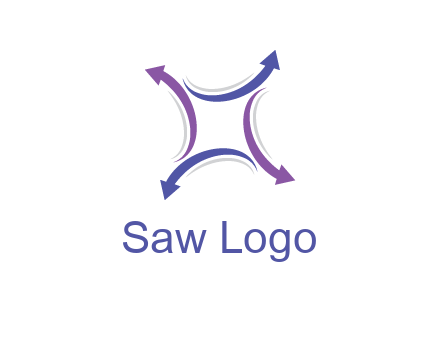 swoosh arrows forming square