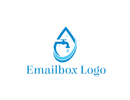 water droplet with tap and swooshes