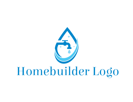 water droplet with tap and swooshes