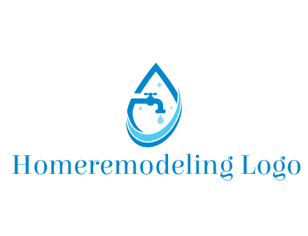 water droplet with tap and swooshes