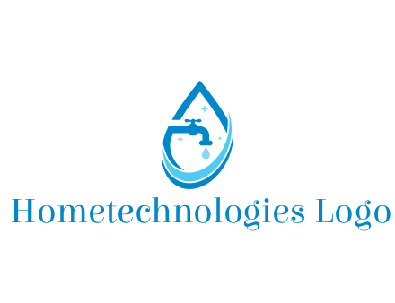 water droplet with tap and swooshes