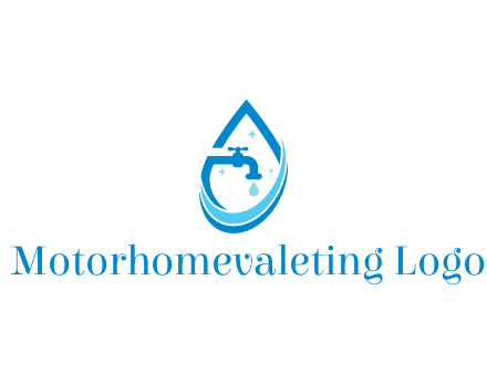 water droplet with tap and swooshes