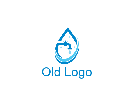 water droplet with tap and swooshes