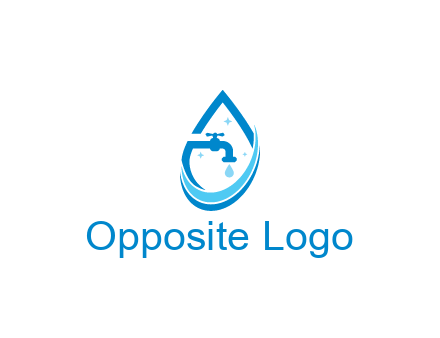 water droplet with tap and swooshes