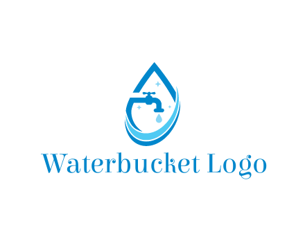 water droplet with tap and swooshes