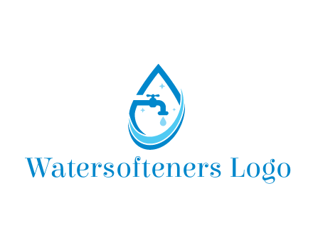 water droplet with tap and swooshes