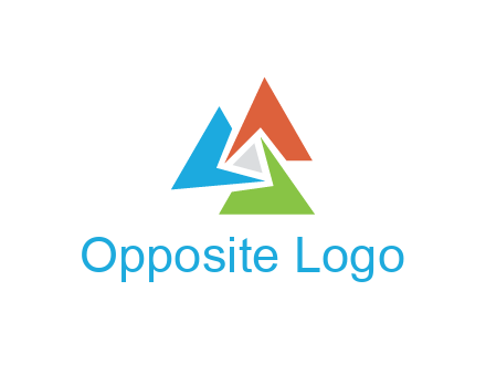 triangles joined together forming abstract shape