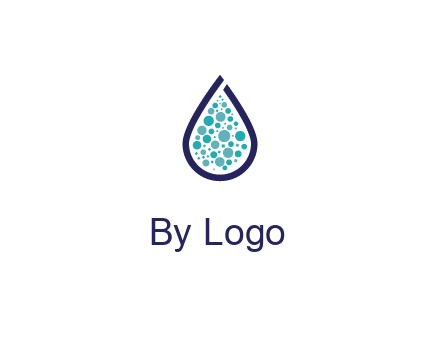 water droplet with circles inside