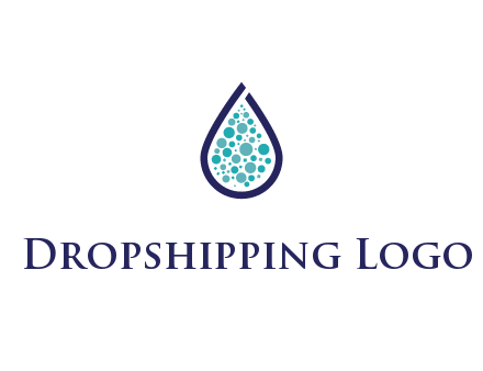 water droplet with circles inside